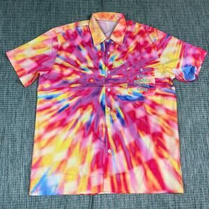 Anti Social Social Club Colorblind Coachella Button Up Shirt Mens Sz L New